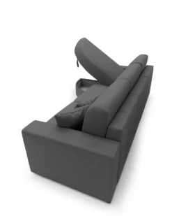 Canapé d'angle convertible tissu déhoussable Aubin