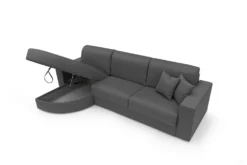 Canapé d'angle convertible tissu déhoussable Aubin