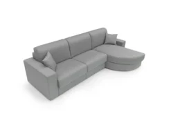Canapé d'angle convertible tissu déhoussable Aubin