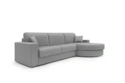 Canapé d'angle convertible tissu déhoussable Aubin