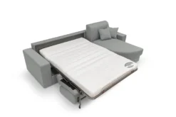 Canapé d'angle convertible tissu déhoussable Aubin