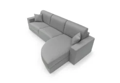 Canapé d'angle convertible tissu déhoussable Aubin