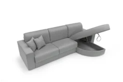 Canapé d'angle convertible tissu déhoussable Aubin