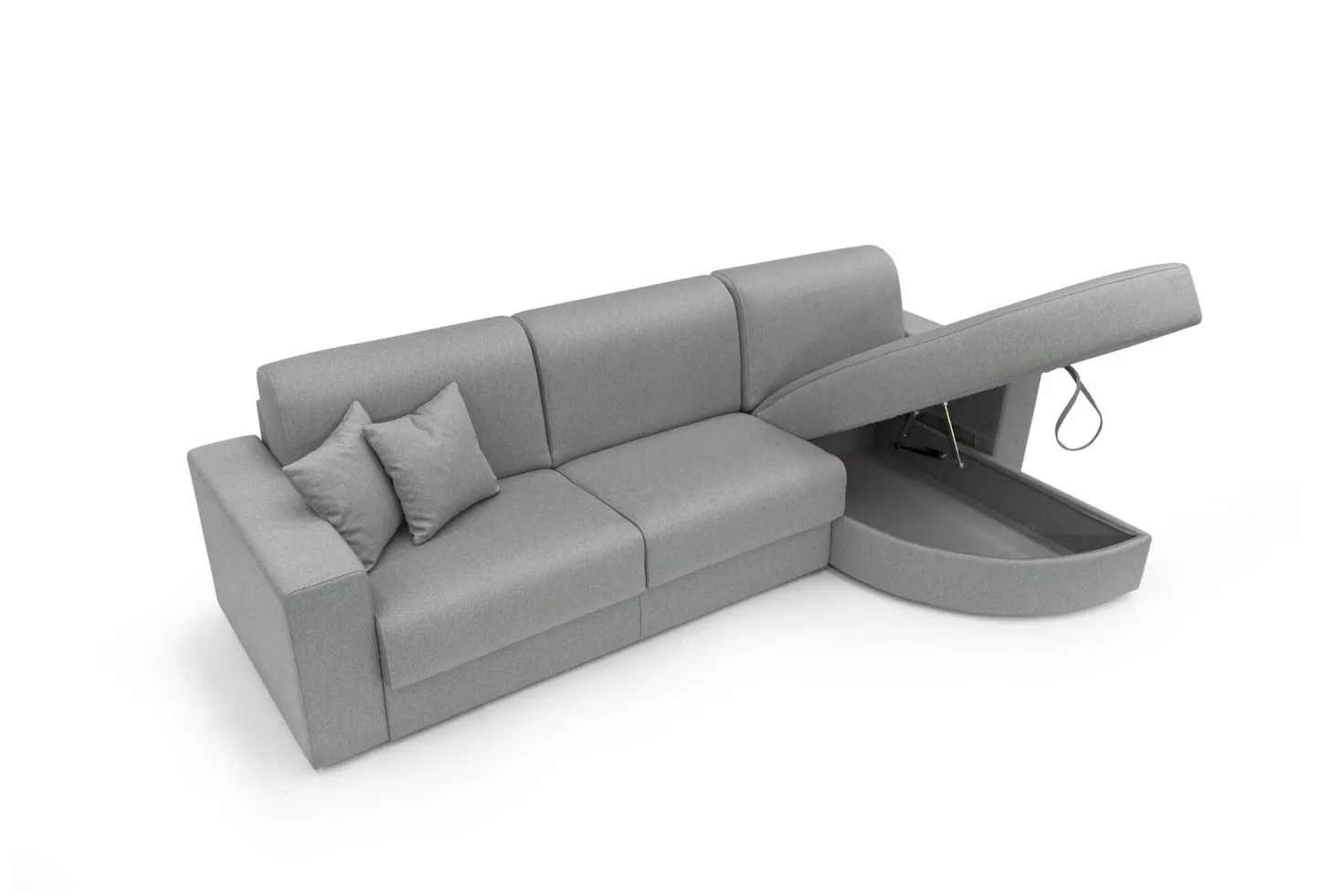 Canapé d'angle convertible tissu déhoussable Aubin