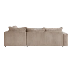 Canapé d'angle convertible velours côtelé Otto