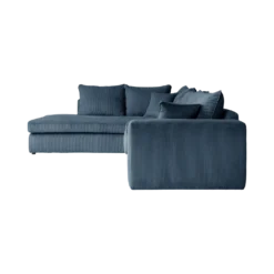 Canapé d'angle convertible velours côtelé Otto