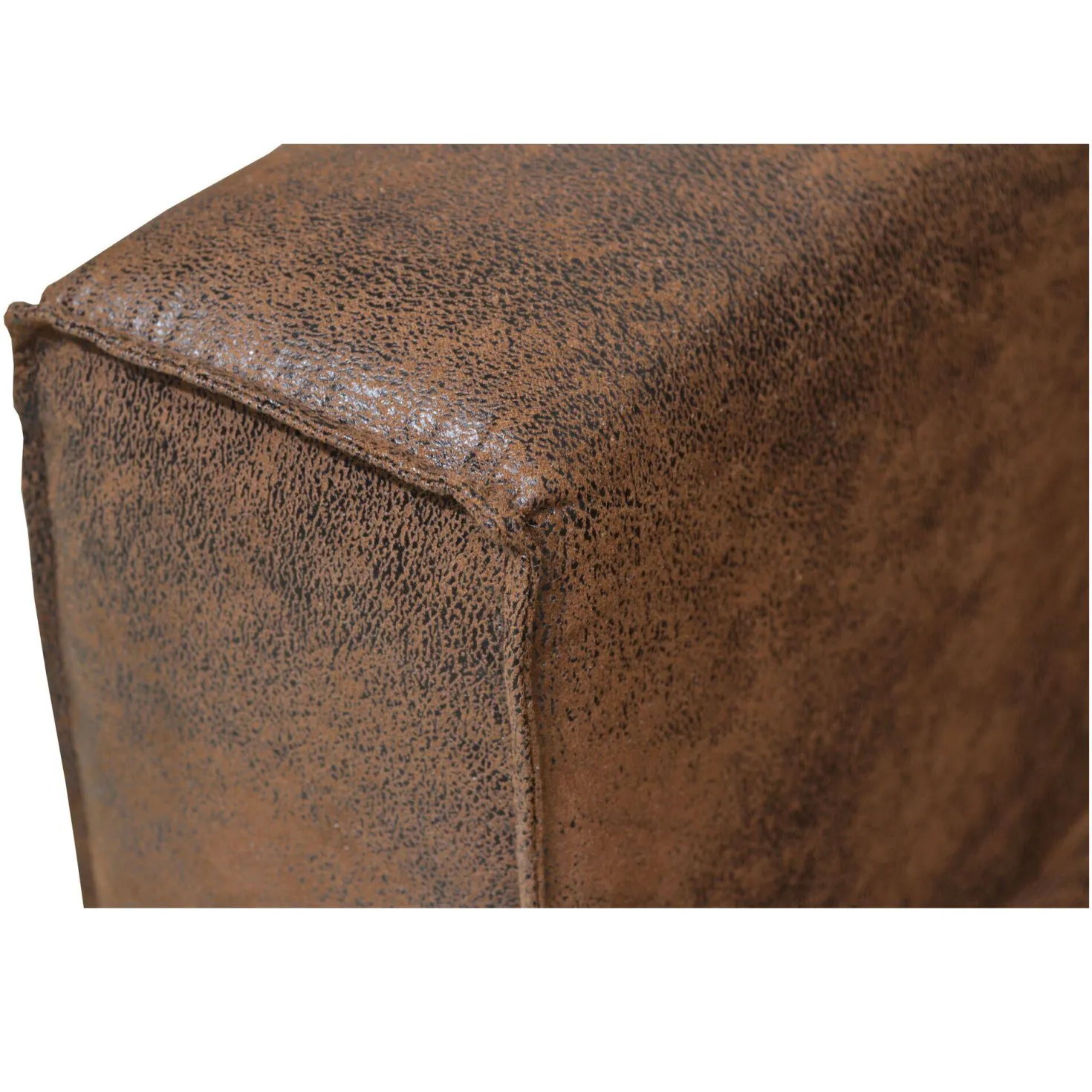 Canapé d'angle microfibre aspect cuir vieilli Pittsburgh