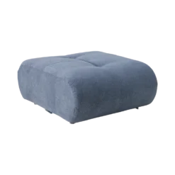 Canapé d'angle modulable tissu avec pouf Benny