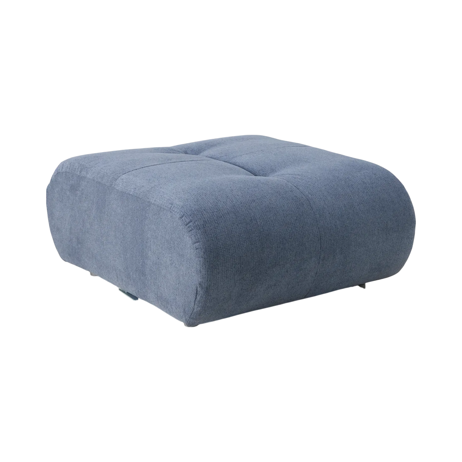Canapé d'angle modulable tissu avec pouf Benny