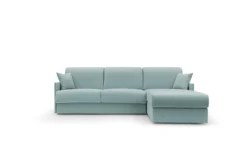 Canapé d'angle réversible tissu recyclé déhoussable Arthur