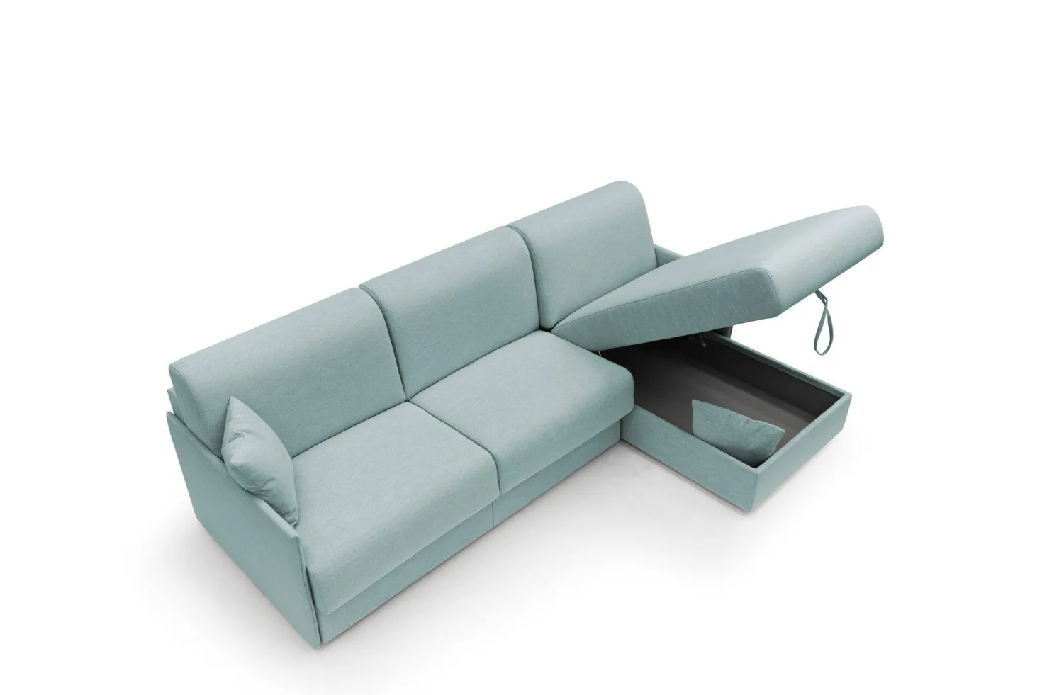 Canapé d'angle réversible tissu recyclé déhoussable Arthur
