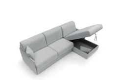 Canapé d'angle réversible tissu recyclé déhoussable Arthur