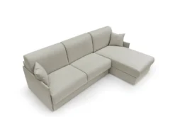 Canapé d'angle réversible tissu recyclé déhoussable Arthur