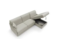 Canapé d'angle réversible tissu recyclé déhoussable Arthur