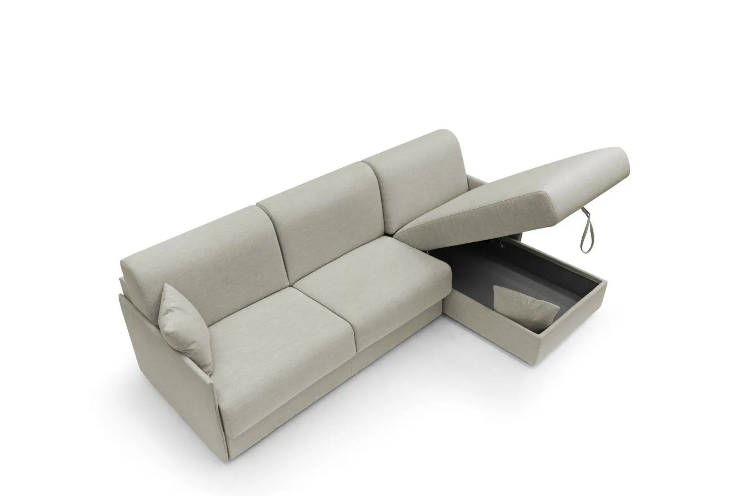 Canapé d'angle réversible tissu recyclé déhoussable Arthur