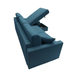 Canapé d'angle réversible tissu recyclé déhoussable Arthur