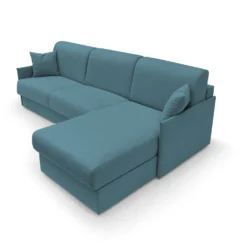 Canapé d'angle réversible tissu recyclé déhoussable Arthur