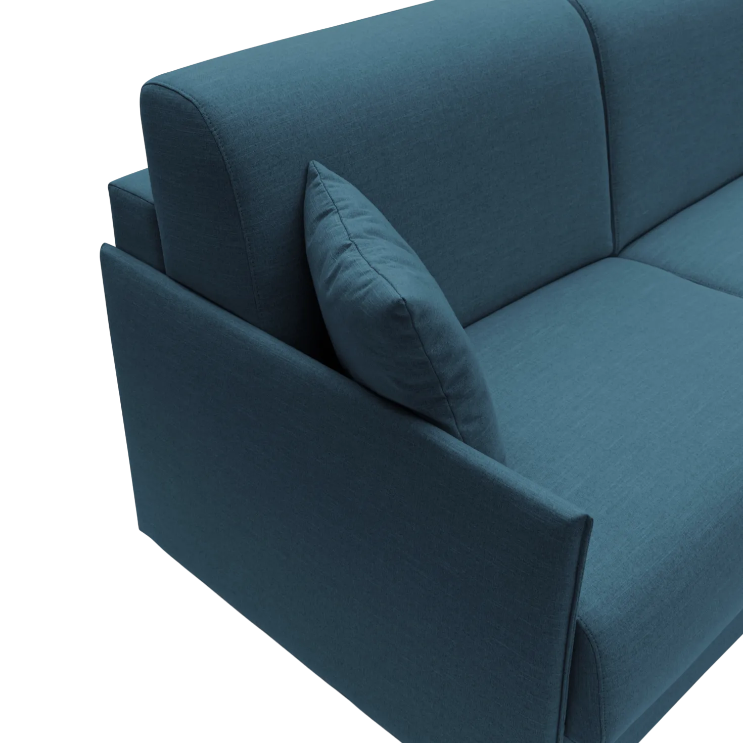 Canapé d'angle réversible tissu recyclé déhoussable Arthur