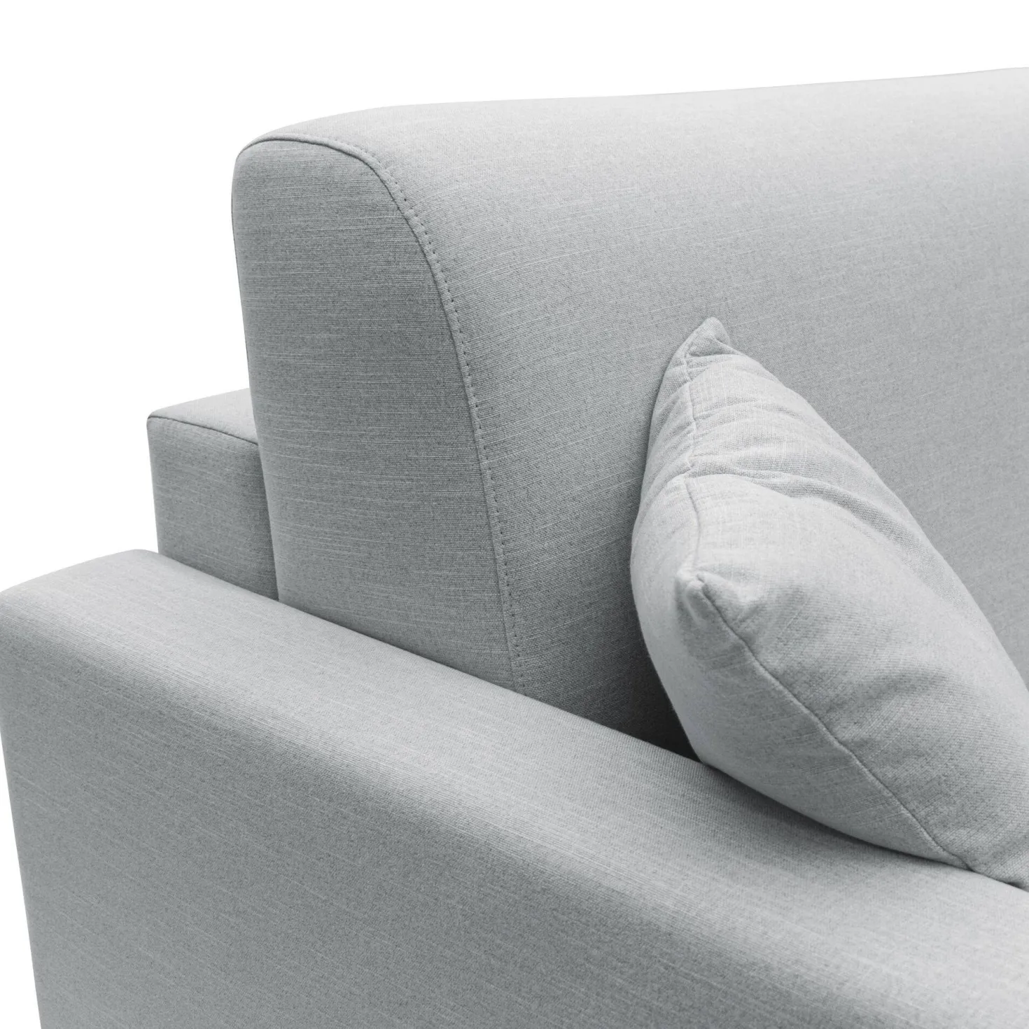 Canapé d'angle réversible tissu recyclé déhoussable Aubin