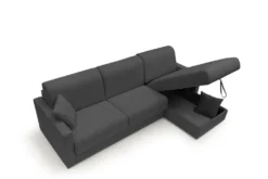 Canapé d'angle réversible tissu recyclé déhoussable Aubin
