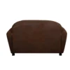 Canapé microfibre aspect cuir vieilli Owen