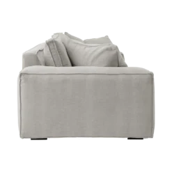 Canapé tissu effet lin Martin