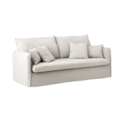 Canapé tissu effet lin Orphée