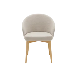 Chaise avec accoudoirs pieds bois Maud