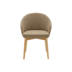 Chaise avec accoudoirs pieds bois Maud