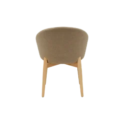 Chaise avec accoudoirs pieds bois Maud