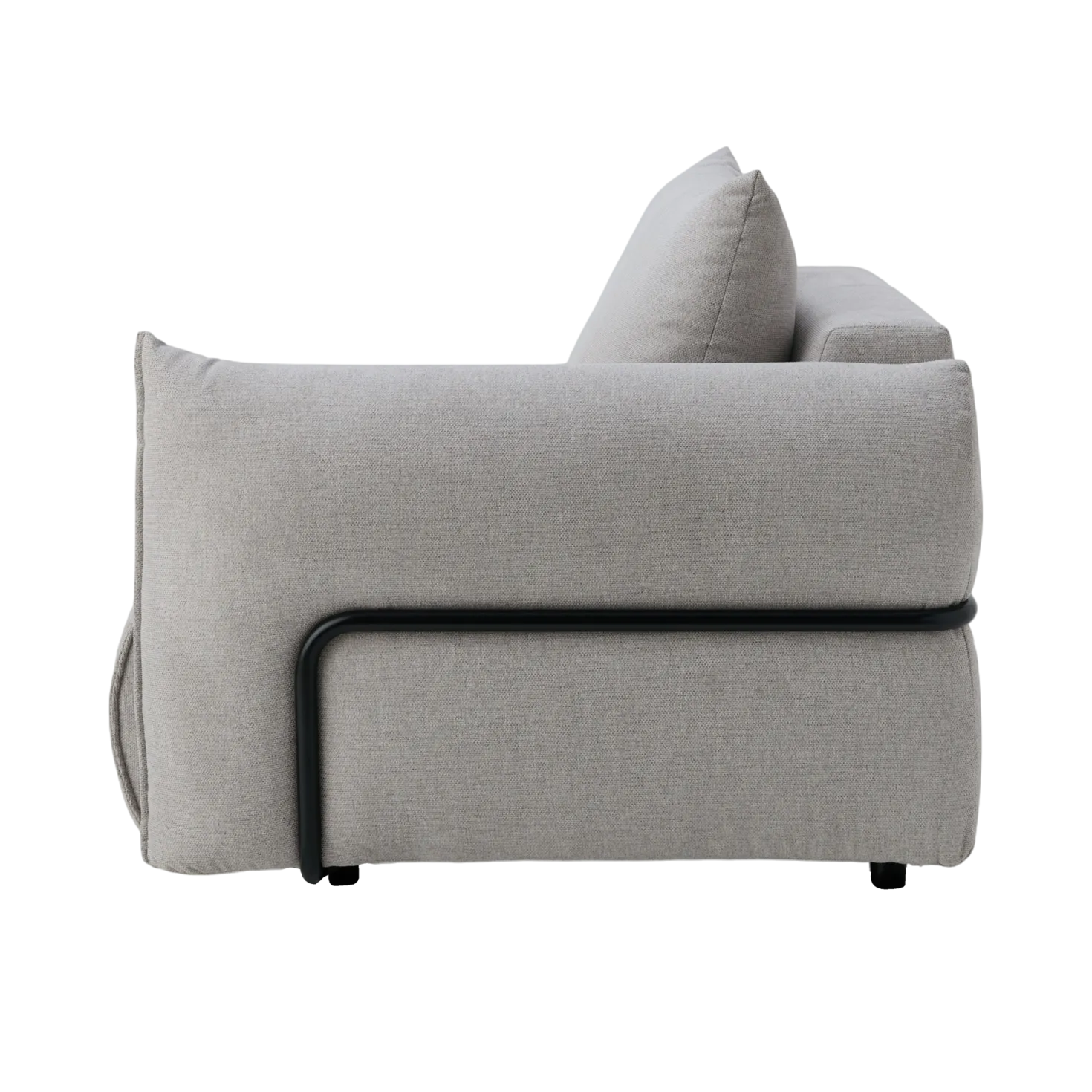 Chauffeuse avec accoudoir pour canapé modulable tissu Solal