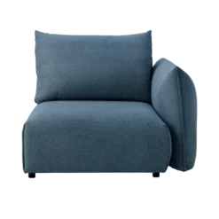 Chauffeuse avec accoudoir pour canapé modulable tissu Solal
