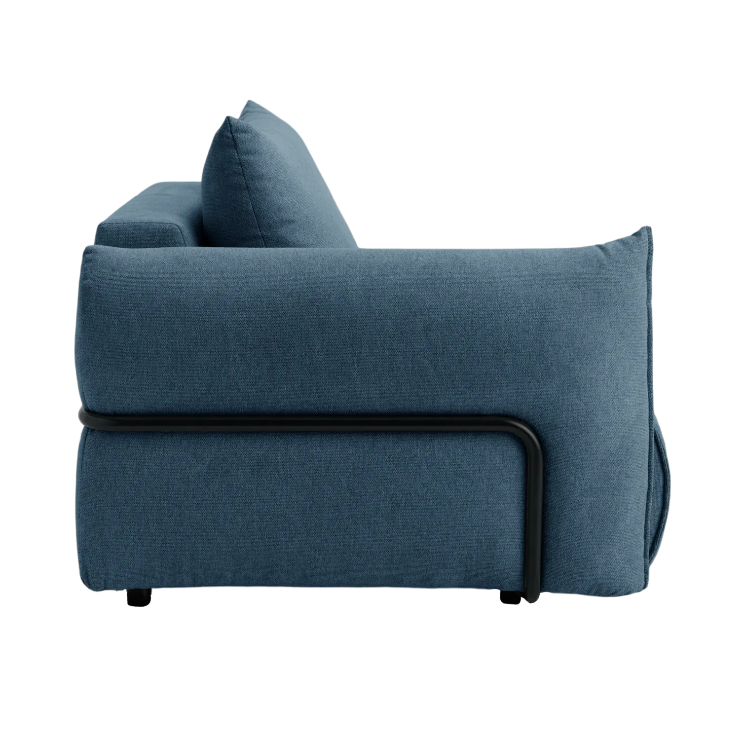 Chauffeuse avec accoudoir pour canapé modulable tissu Solal