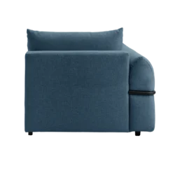 Chauffeuse avec accoudoir pour canapé modulable tissu Solal