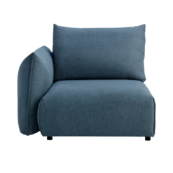 Chauffeuse avec accoudoir pour canapé modulable tissu Solal