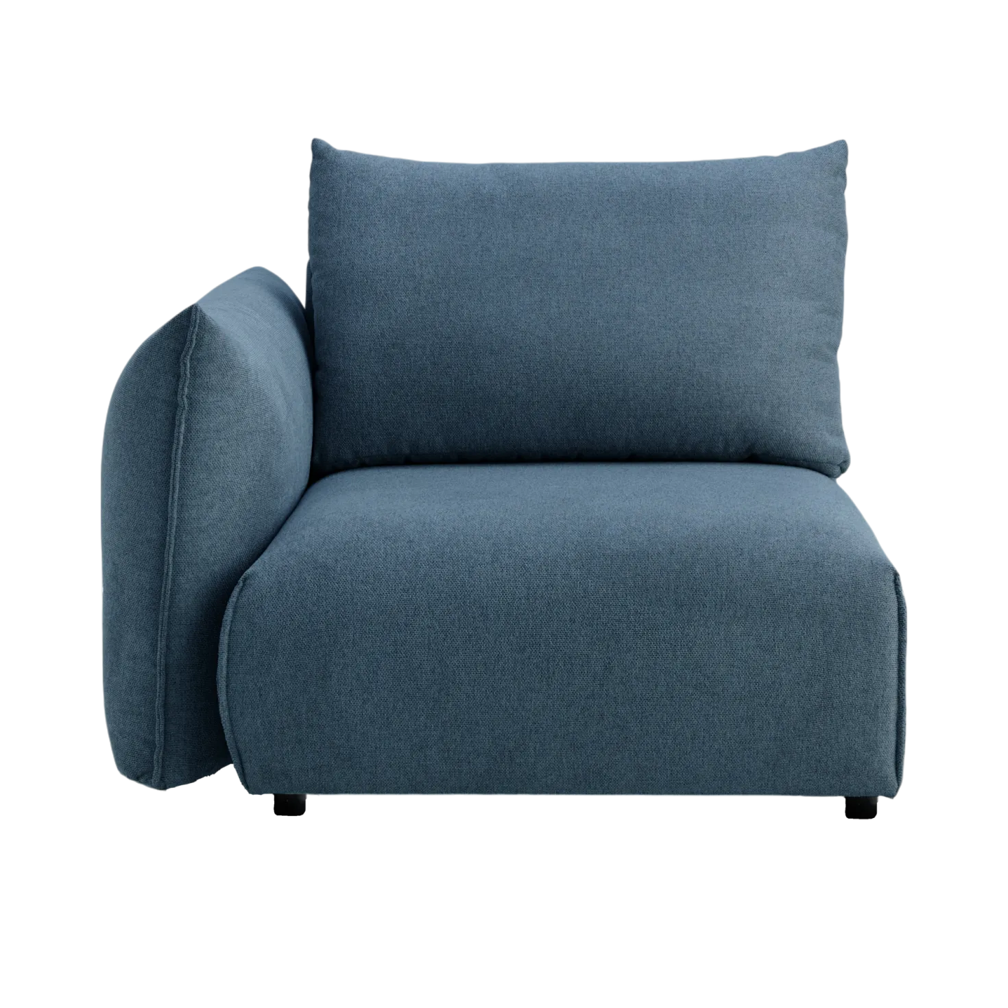 Chauffeuse avec accoudoir pour canapé modulable tissu Solal
