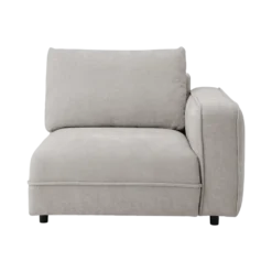 Chauffeuse avec accoudoir pour canapé modulable tissu Solenn