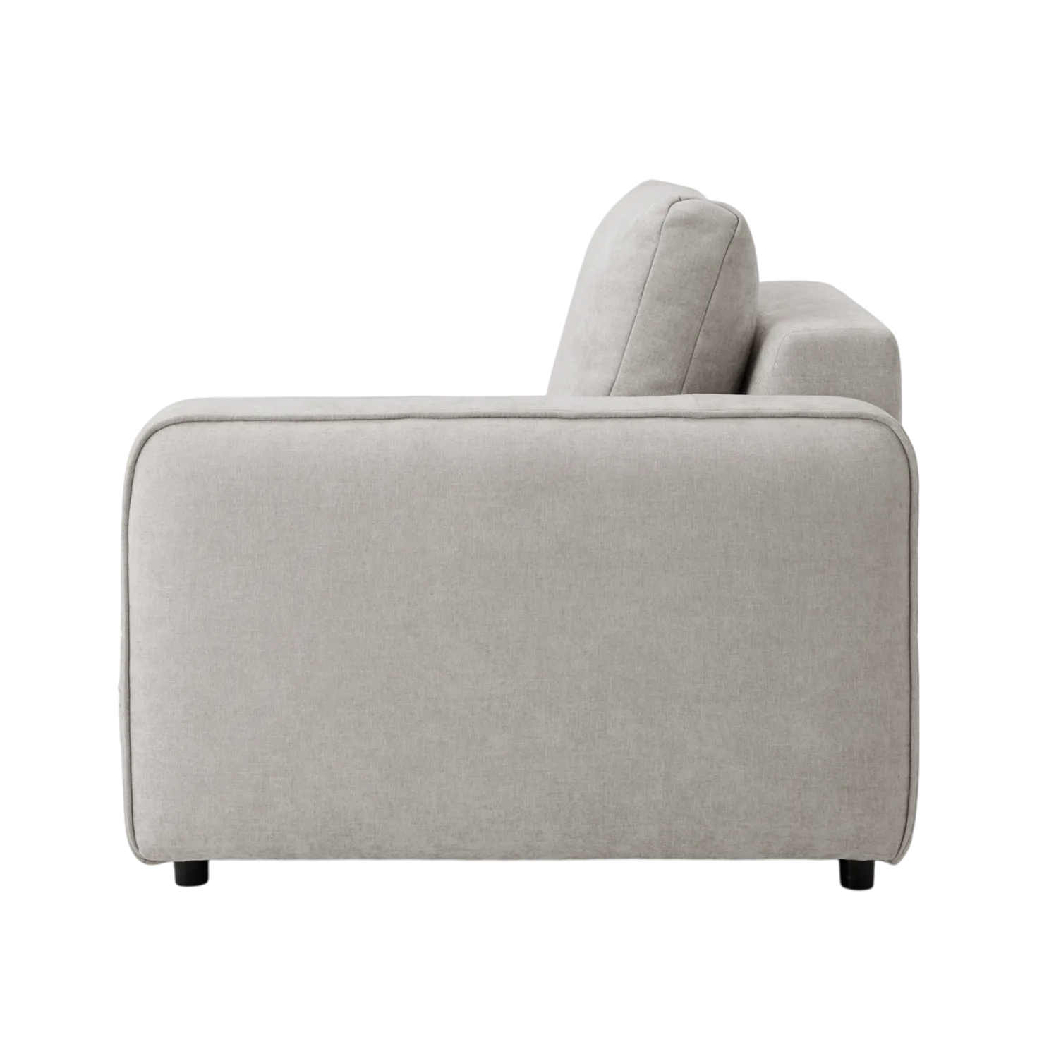 Chauffeuse avec accoudoir pour canapé modulable tissu Solenn
