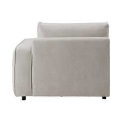 Chauffeuse avec accoudoir pour canapé modulable tissu Solenn
