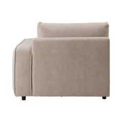 Chauffeuse avec accoudoir pour canapé modulable tissu Solenn