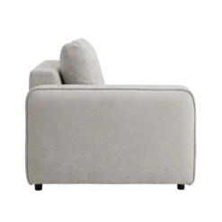 Chauffeuse avec accoudoir pour canapé modulable tissu Solenn