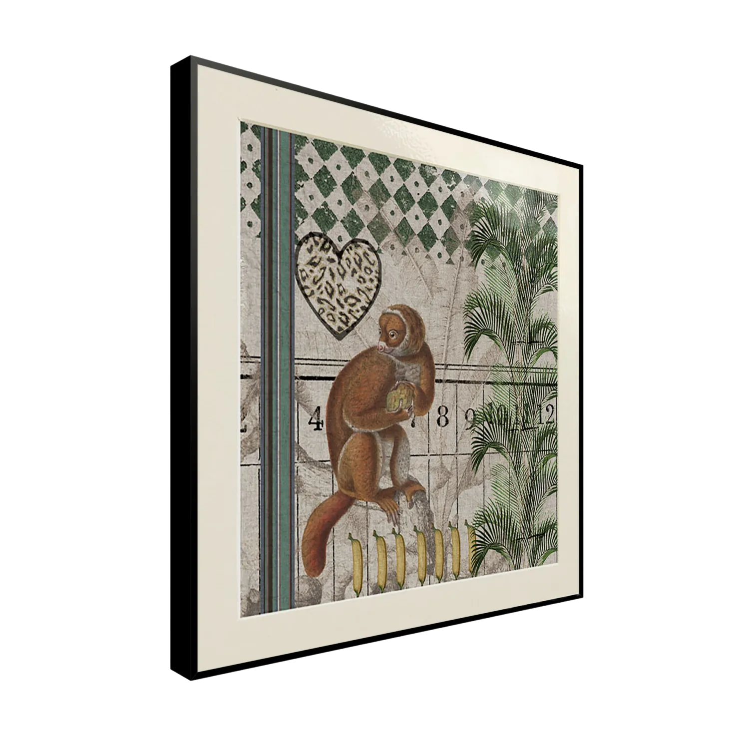 CM CREATION Tableau MC Jungle singe 60 x 60 cm