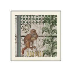 CM CREATION Tableau MC Jungle singe 60 x 60 cm