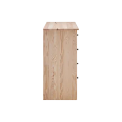 Commode bois massif 5 tiroirs Iris