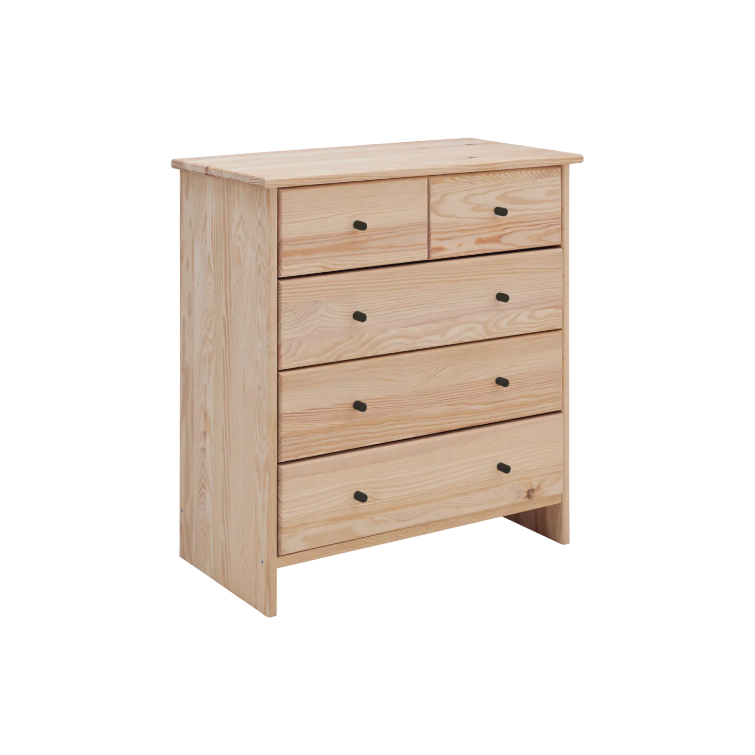 Commode bois massif 5 tiroirs Iris