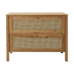 Commode chêne massif 2 tiroirs Capucine