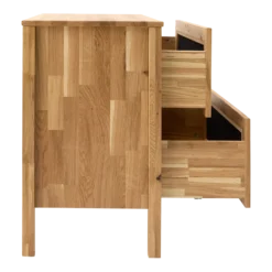 Commode chêne massif 2 tiroirs Capucine