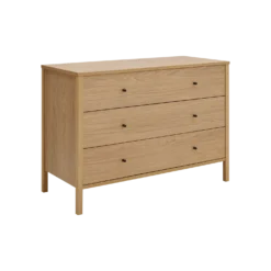 Commode décor bois 3 tiroirs Simon
