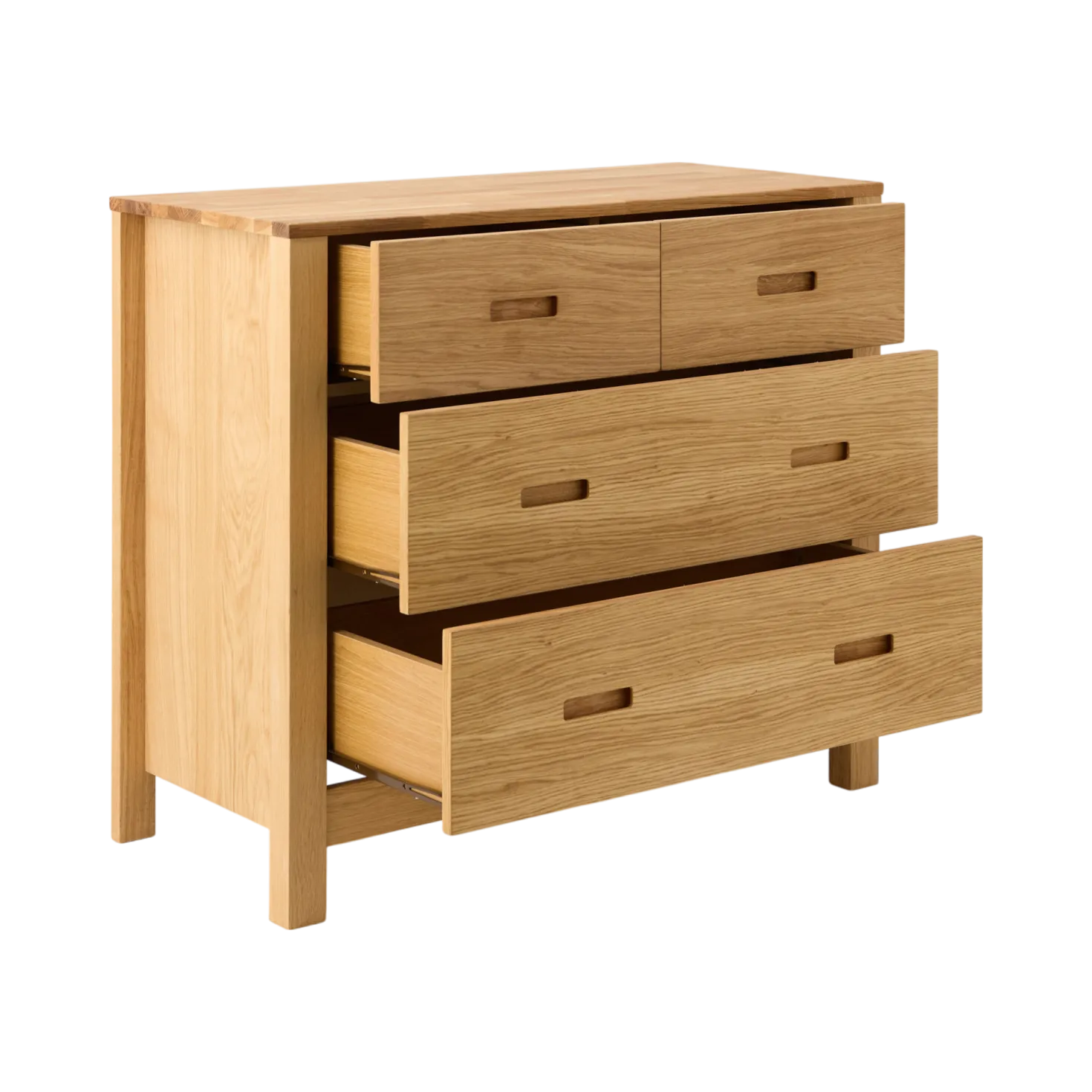 Commode en bois 4 tiroirs Luminescence