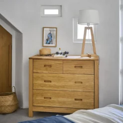 Commode en bois 4 tiroirs Luminescence
